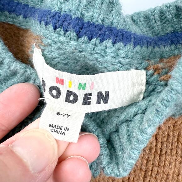 Mini Boden Argyle Knit Sweater - Picture 4 of 7